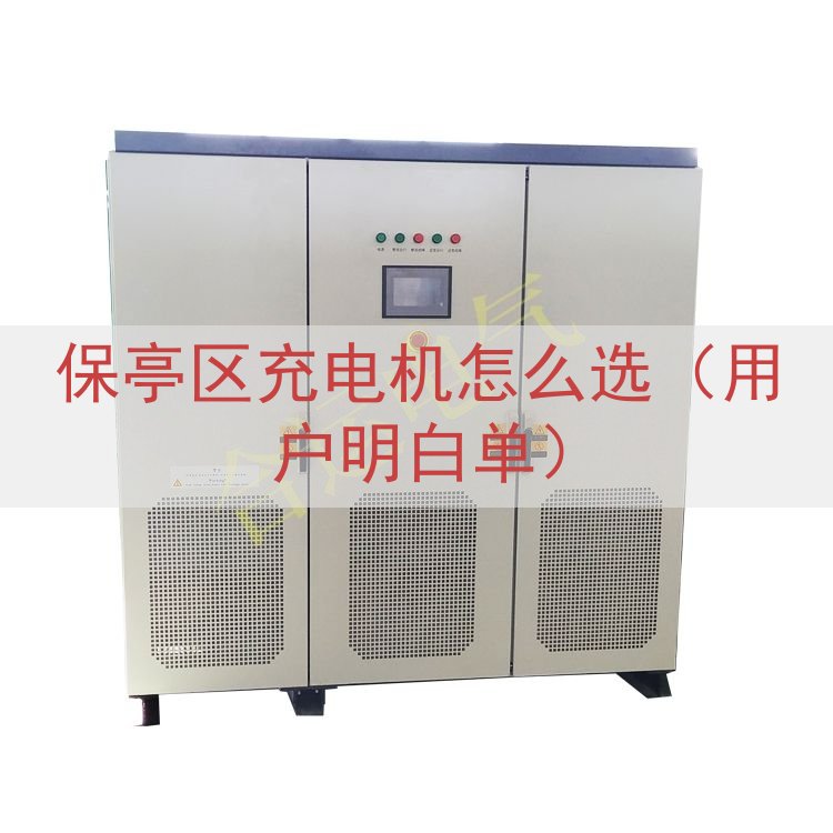 保亭区充电机怎么选（用户明白单）